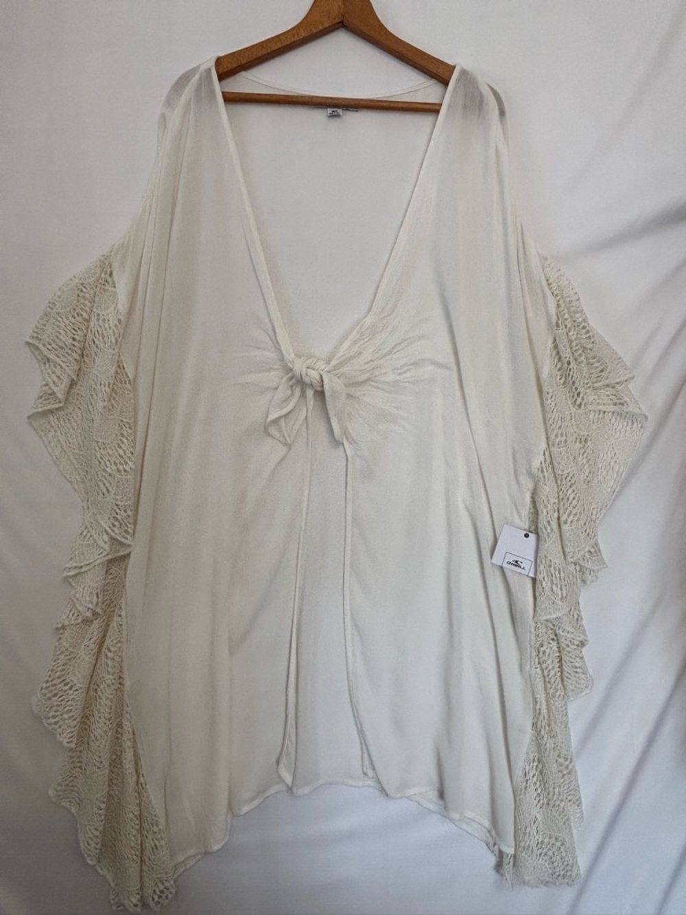 O’NEILL Off-White Rosaleen Kimono Cover-Up Size M/L